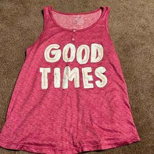 Pink tank top